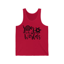 Load image into Gallery viewer, Joy to the Worlds - Unisex Jersey Tank