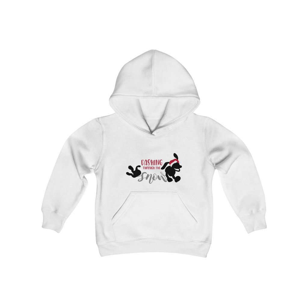 Dashing Through the Snow - Youth Heavy Blend Hooded Sweatshirt