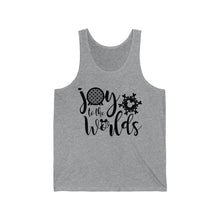 Load image into Gallery viewer, Joy to the Worlds - Unisex Jersey Tank