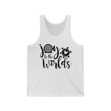 Load image into Gallery viewer, Joy to the Worlds - Unisex Jersey Tank