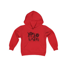 Load image into Gallery viewer, Joy to the Worlds - Youth Heavy Blend Hooded Sweatshirt