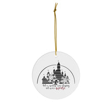 Load image into Gallery viewer, Not a Creature Was Stirring - Round Ceramic Ornaments