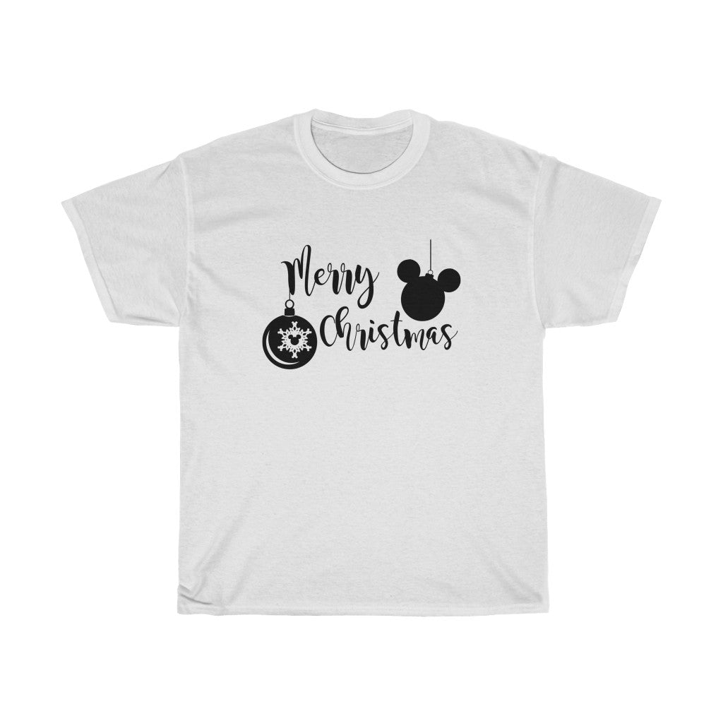 Merry Christmas Merry and Bright - Unisex Heavy Cotton Tee