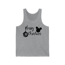 Load image into Gallery viewer, Merry Christmas Merry and Bright - Unisex Jersey Tank