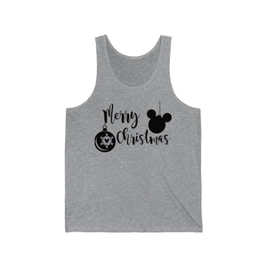 Merry Christmas Merry and Bright - Unisex Jersey Tank