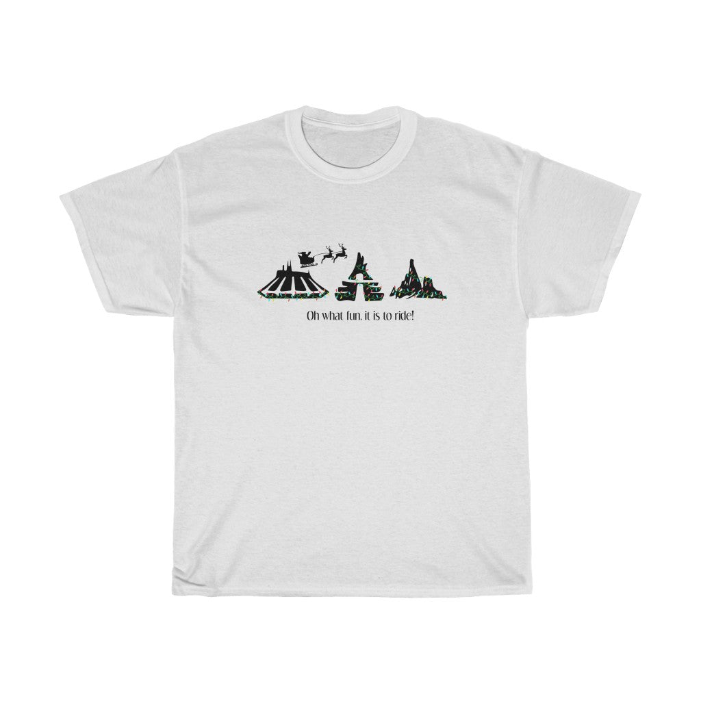 Oh What Fun it is to Ride - Unisex Heavy Cotton Tee