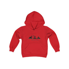 Load image into Gallery viewer, Oh What Fun it is to Ride - Youth Heavy Blend Hooded Sweatshirt