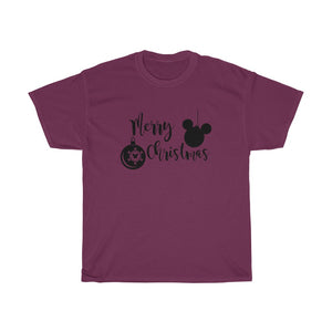 Merry Christmas Merry and Bright - Unisex Heavy Cotton Tee