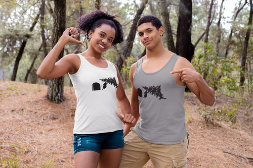 Christmas Tree Mice - Unisex Jersey Tank