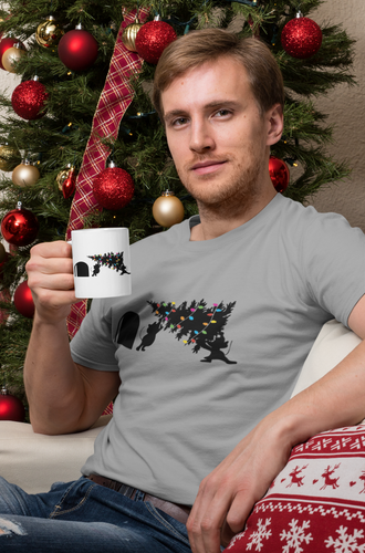 Christmas Tree Mice - Unisex Heavy Cotton Tee