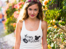 Load image into Gallery viewer, Merry Christmas Merry and Bright - Unisex Jersey Tank