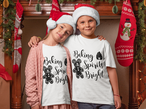 Baking Spirits Bright - Kids Heavy Cotton™ Tee